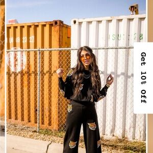 Dressed in Lala fierce female knit playsuit